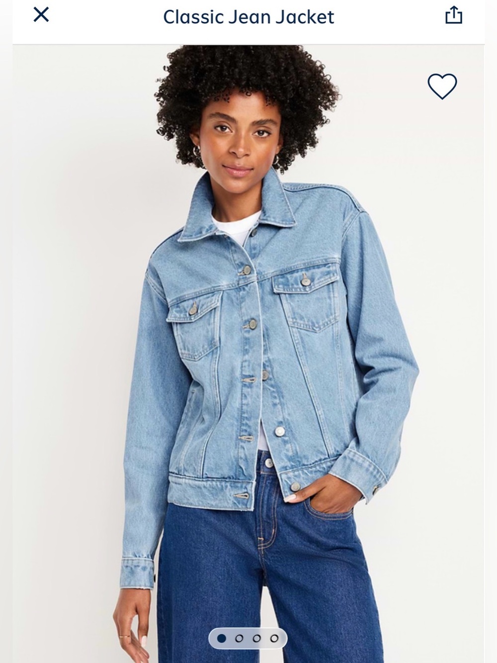 Old Navy Classic Denim Jean Jacket - Light Wash